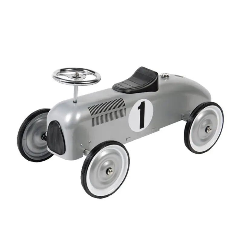 🚗 Coche Correpasillos Vintage Metálico – Estilo Retro para Niños | Ideal para Regalo, Fotos y Parque