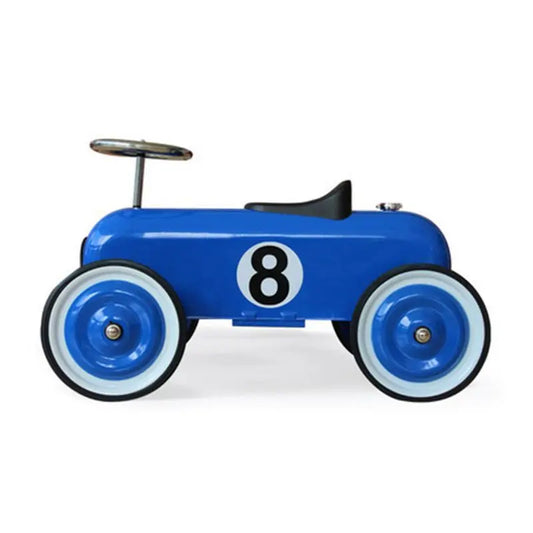 🚗 Coche Correpasillos Vintage Metálico – Estilo Retro  para Niños | Ideal para Regalo, Fotos y Parque